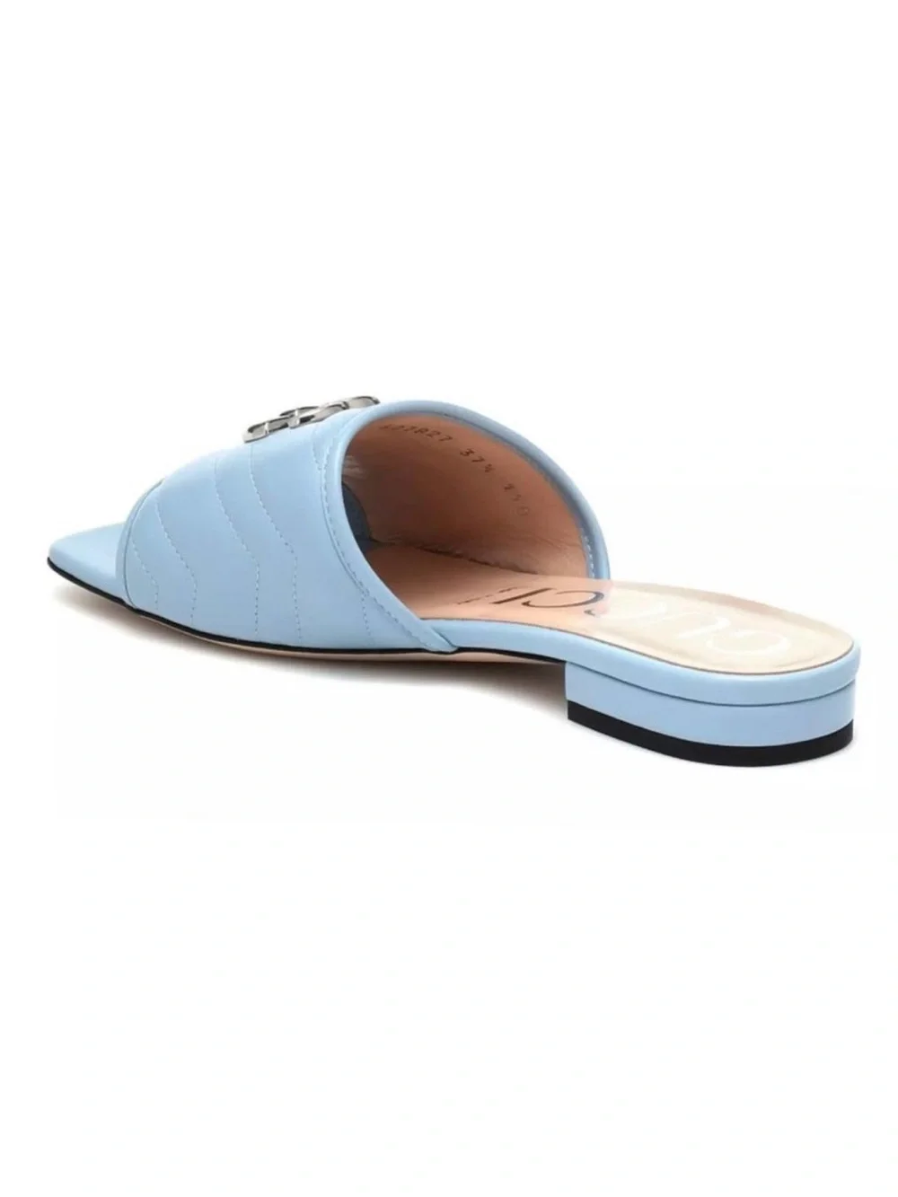 GUCCI Jolie Marmont GG logo quilted leather slides sandals slippers
